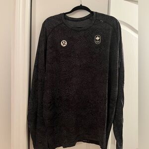 lululemon athletica Charcoal Men's long sleeve